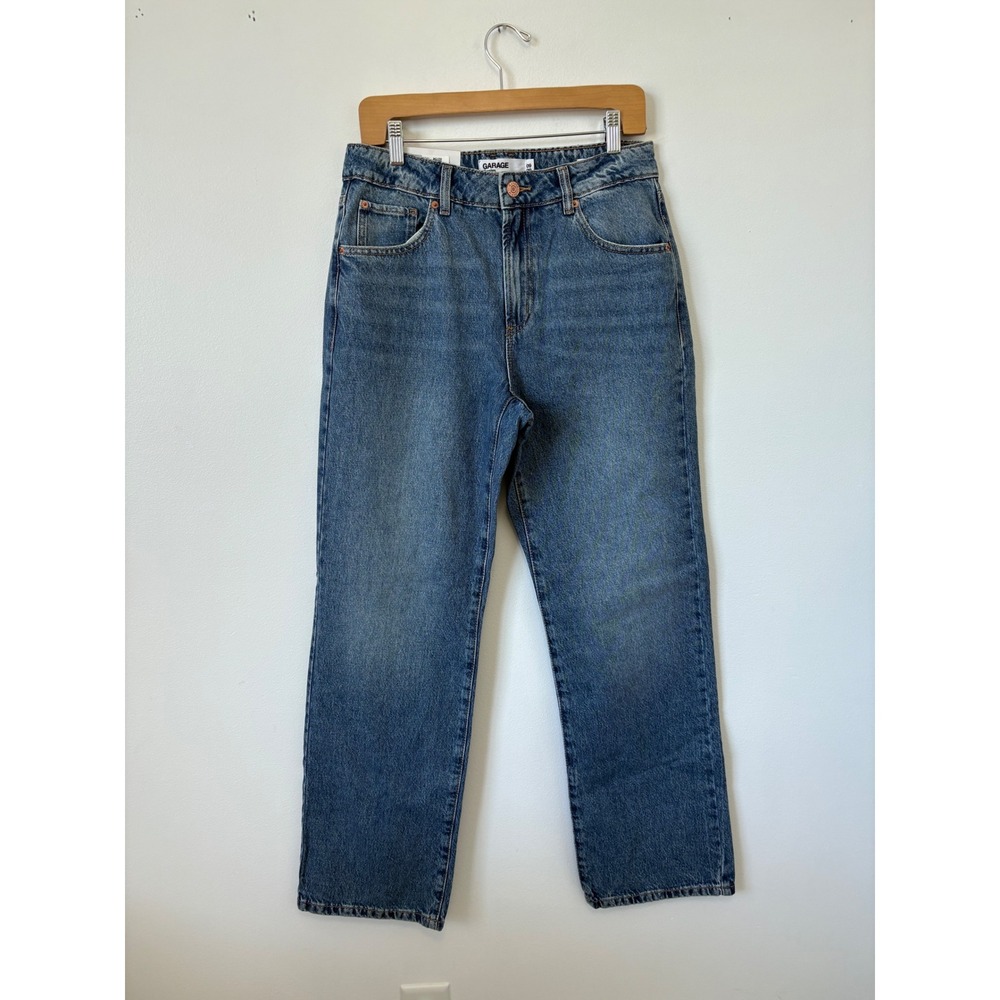 New Garage Droit Années 90 '90s Straight Jeans – Cyrus Blue – Size 9/29 - Picture 2 of 6